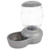 Petmate Replendish Feeder with Microban Automatic Cat and Dog Feeder 4 Sizes Available  5 LB  Pearl Silver Grey