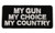 MY GUN CHOICE COUNTRY 2nd Amendment Right to Bear Arms Embroidered Patch D40