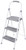 Rubbermaid RMS-3 3-Step Steel Step Stool  225-pound Capacity  White