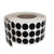 Royal Green Color Coding Dot Stickers in Black 8mm -25 - Circle dots Labels on a roll 1-4 - 2000 Pack