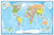 Swiftmaps World Classic Wall Map Poster Mural -48x70 Laminated-