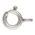 24 Qty- 7mm Spring Ring Clasps with Closed Ring -925 Sterling Silver by JensFindings