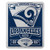 Officially Licensed NFL Los Angeles Rams Marque Printed Fleece Throw Blanket  50 x 60  Multi Color