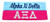 Violet Victoria and Fan Star Sorority Sparkle Headbands - 2 Pack - Alpha XI Delta Headband - AXD