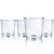 Luminarc Cocoon 14 Ounce Double Old Fashioned Drinking Glasses  Set of 4  Short  Clear