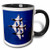 3dRose 3dRose Thunderbird - Two Tone Black Mug  11oz -mug-1018-4-  Black-White