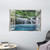 Ambesonne Waterfall Tapestry  Majestic Waterfall Landscape Through a Window Imaginary Secret Paradise Print  Wide Wall Hanging for Bedroom Living Room