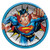 Justice League Superman Design Round Paper Plates-8pc