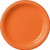 Round Plastic Plates - 20ct -9 inch  Orange Peel-