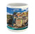 Ambesonne European Mug  Italian Mediterranean House by Cliffs Dramatic Weather Sea Cinque Terre Print  Ceramic Coffee Mug Cup for Water Tea Drinks  11