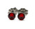 Tiny 4mm Siam Red Titanium Hypoallergenic Stud Earrings Featuring Swarovski Crystals