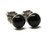 6mm Black Onyx Titanium Hypoallergenic Stud Earrings