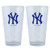 MLB New York Yankees Boelter Pint Glasses 2-Pack
