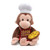 GUND Curious George Pizza Pie Monkey Stuffed Animal Plush  Multicolor  13