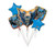 Anagram Batman Balloon Bouquet  Multicolored