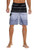 Unitop Mens Colortful Striped Swim Trunks Bathing Beach Board Shorts with Lining Gray-32