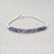 Blue Iolite Bracelet for women Sterling Silver Beads Jewelry September Birthday Gift for her