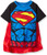 Warner Bros- Boys Superman Cape Tee Set Blue 6