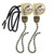 Ceiling Fan Switch Zing Ear ZE-109 3 Speed 4 Wire For Ceiling Light Fans Lamps and Wall Lights Pull Chain Switch Control Replacement On-Off with Pull