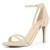 Allegra K Womens Ankle Strap Beige Stiletto Heel Sandals - 9 M US