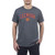 Elite Fan Shop Clemson Tigers Mens Short Sleeve Charcoal Gray Arch Tee  XX-Large