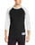 Champion Mens Raglan Baseball T-Shirt  Black-White  X-Large
