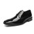 Faranzi Tuxedo Oxford Patent Leather Plain Toe Wedding Dress Shoes for Men Lace up Comfortable Formal Business Shoes