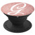 Custom Pop G Initial G Monogram Rose Gold Script Cursive PopSockets Grip and Stand for Phones and Tablets