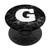 Letter G Phone Socket Monogram G Initial  Black Marble PopSockets Grip and Stand for Phones and Tablets