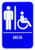 ADA Compliant Braille Men Sign