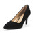DREAM PAIRS Womens KUCCI Black Nubuck Classic Fashion Pointed Toe High Heel Dress Pumps Shoes Size 7 M US