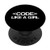 Code Like A Girl - Coder  Geek  Programming  Coding  Digital PopSockets PopGrip Swappable Grip for Phones and Tablets
