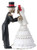 YTC 4 Inch Day of The Dead Skeleton Wedding Couple Kiss Figurine