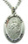 Westman Works St Gabriel Solid Pewter One Inch Saint Medal with Stainless Steel Chain