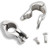 Yaegoo Boat Bimini Top Hinged Jaw Slide  Stainless Steel Marine Hardware Fitting - Rail Mount Hinged 1 -Pair-