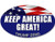Oval Keep America Great Sticker -Donald Trump 2020 20 pro Bumper-