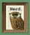 The Nerd Bird Owl In Black Glasses Illustration Beautifully Upcycled Dictionary Page Book Art Print