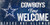 Fan Creations Dallas Cowboys Fans Welcome Sign  Multi