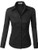 LE3NO Womens Tailored Long Sleeve Button Down Shirt with Stretch  L3NWT573A BLACK  Medium