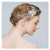 Chargances Bride Floral Silver Hair Pin Wedding Silver Rhinestone Hair Pin Crystal Hair Pin Wedding Silver Hair Piece Sparkle Boho Simple Delicate Han