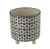 Creative Co-Op Black and White Round Stoneware Footed Planter