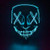 Aeeker Halloween Scary Mask LED Light Up Masks for Halloween Festival Cosplay Costume-Blue-