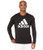 adidas mens Basic Badge of Sport Long Sleeve Tee Black Small