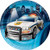 Creative Converting Police Party Paper Dessert Plates Party Supplies, Multicolor