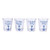 DEI Nautical Sayings Shot Glasses  Blue
