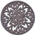 Decorative Round Cast Iron Trivet Ornate Heart Design 7 Wide