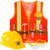 Tigerdoe Construction Worker Costume - Yellow Hard Hats for Kids - Construction Vest  Helmet and Safety Glasses - Construction Party - 3 Pc