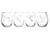 C M Hummingbird stemless wine glass -set of 4-
