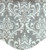 RLF Home Royal Damask M Shaped Valance  Grey