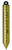 Lufkin 590GMN 20 Oz. Plumb Bob, Solid Brass, Graduated In Millimeters And Centimeters, Black